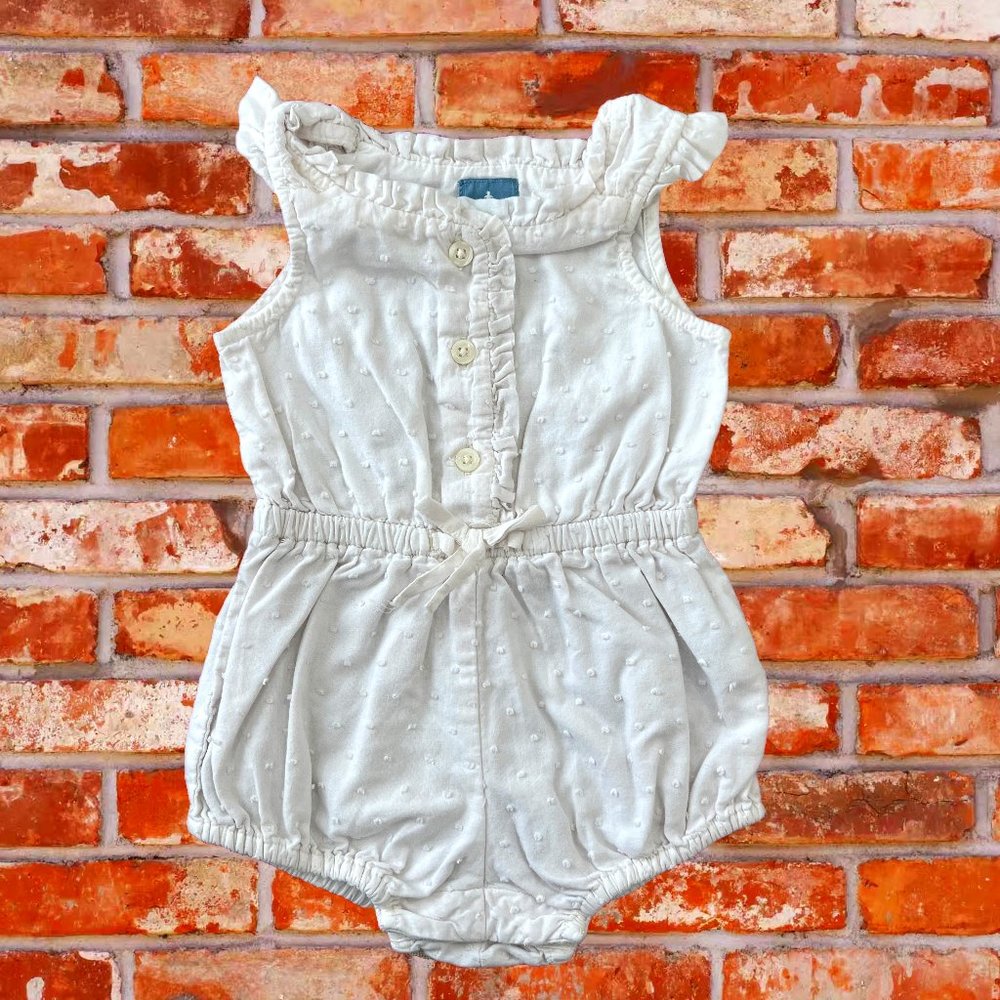 Baby Gap, White Romper, 3-6 months, Summer Baby Girl